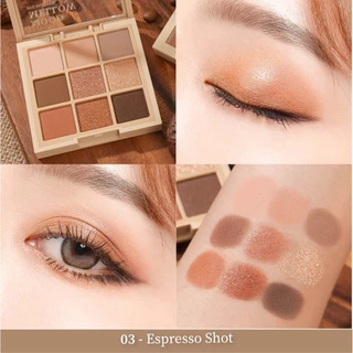 MEILINDA Mood Mellow Eye Palette เมลินดา อาย พาเลท มู้ด เมโลว์ เนื้อแมทท์ ชิมเมอร์ 9 ช่อง ขนาด 5.85g