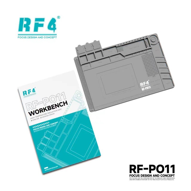Rf4 RF-PO11 450*298 มม. Anti-static ฉนวนกันความร้อนซ่อมทํางานสําหรับซ่อมโทรศัพท์มือถือเมนบอร์ดชิป IC เชื่อมซ่อมเครื่องมือ