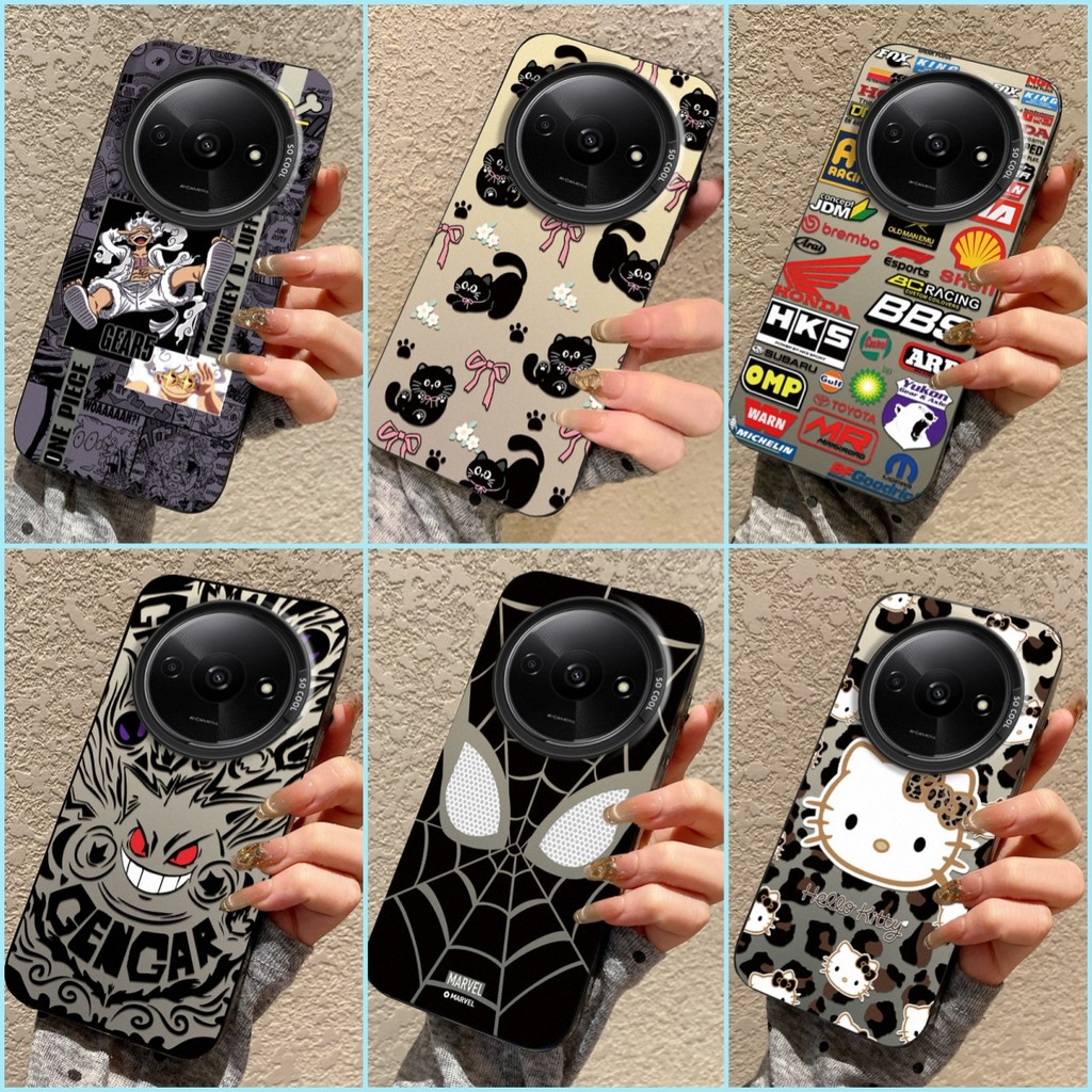 เคสสําหรับ Redmi A3, A3X เคสซิลิโคนอ่อนนุ่มรูขนาดใหญ่แฟชั่น TY3