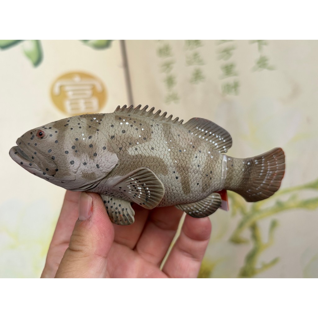 Safari ของแท้ Goliath Grouper ของเล่นเด็กโมเดลสัตว์ทะเล