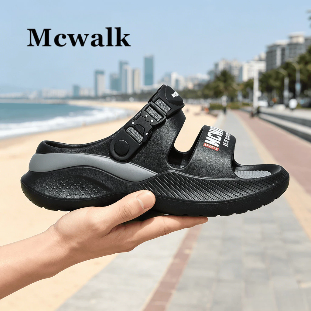 MCWALK EVA รองเท้าส้นแบน Unisex Commuter ปลอดภัยสบายเท้ารองรับ Anti-Bacterial Anti-Slip MC2409-1