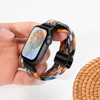 สายรัดไนลอนแม่เหล็ก หัวเข็มขัด สําหรับ Huawei Watch Fit 5 Pro/Fit 5/4 Pro/Fit 3 สายกีฬาถัก