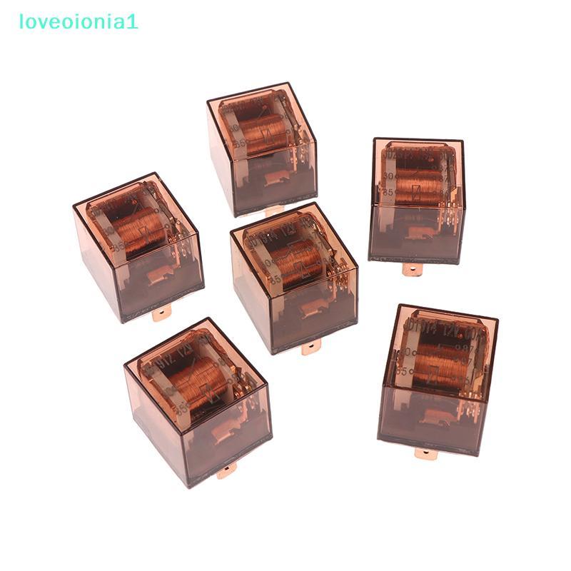 loveoionia1 DC 12V 24V รีเลย์ยานยนต์กันน้ํา 4Pin 5Pin SPDT รถควบคุมอุปกรณ์รีเลย์ 40A 60A 120A รีเลย์