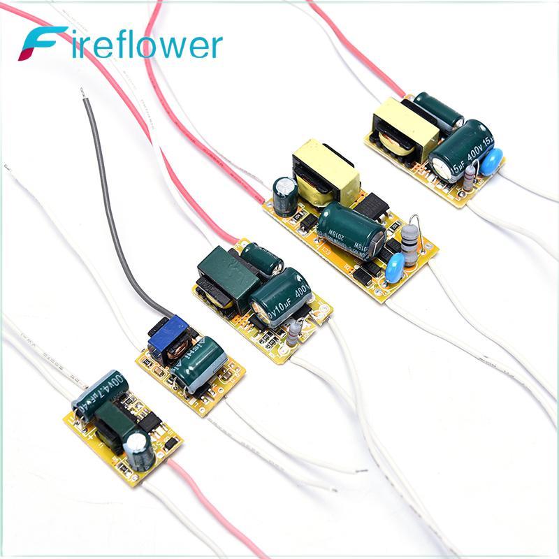 Fireflower 3W 5W 8W 18W 36W ไฟ LED Driver Supply Transformer Radiating โมดูลบอร์ด 
 ดี