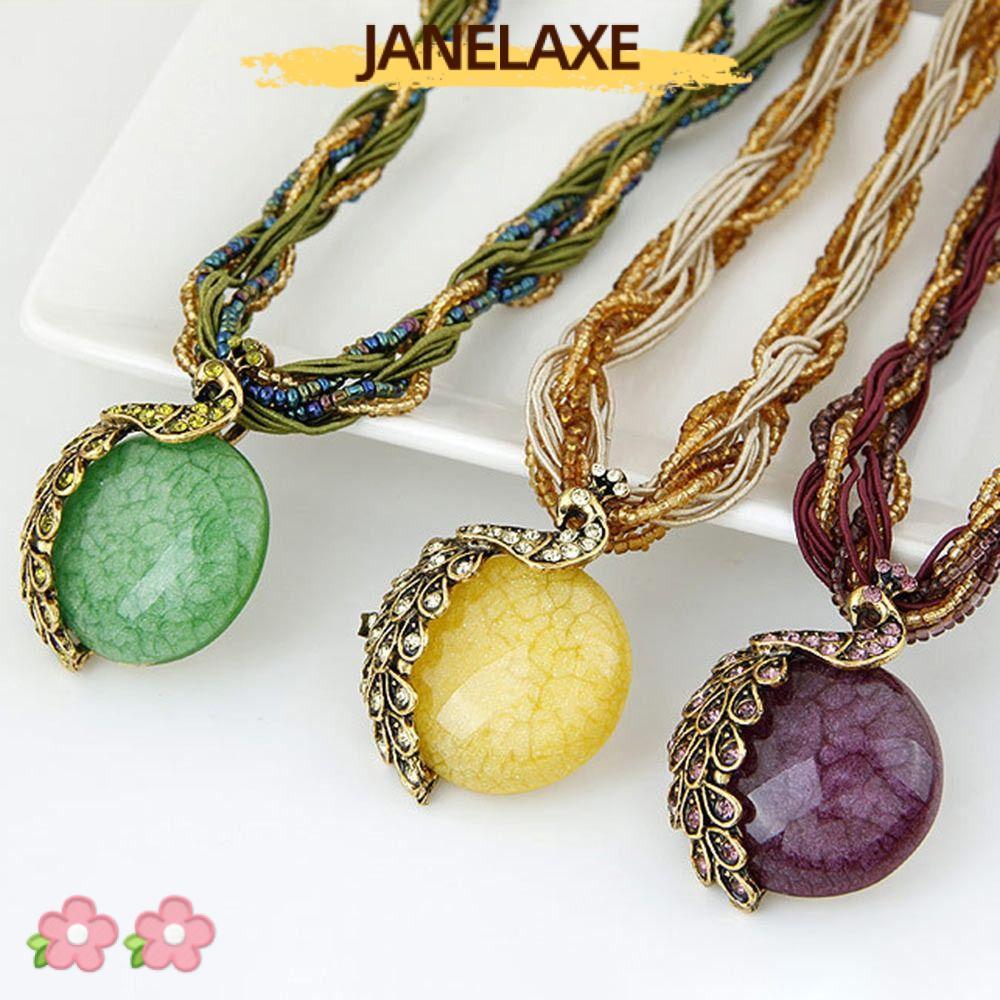 JANELAXE932JN พู่จี้คุณภาพสูงผู้หญิง Creative Bohemian Style Accessories