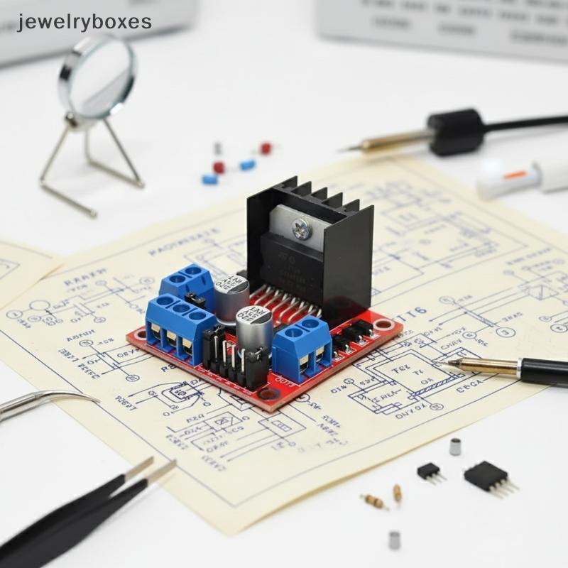 [jewelryboxes] L298N บอร์ดขับมอเตอร์ DC & Stepper Motor Driver Module สําหรับหุ่นยนต์อัจฉริยะบูติก