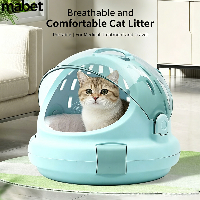 กระเป๋าแมว Outing แบบพกพาสัตว์เลี้ยงแบบพกพา Air Box Cat Space Capsule รถสัตว์เลี้ยงแมว Litter Outing กระเป๋าสัตว์เลี้ยง
