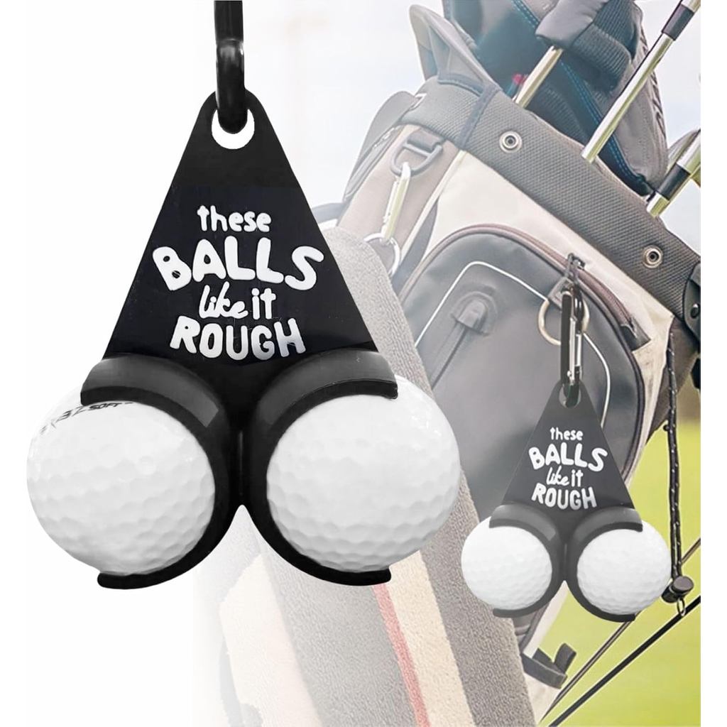 Golf Rack-it Balls to Golf The Way I do 3D Fun Print with 2 Ball Seat Slots, Quick Extract, 1 ชิ้น