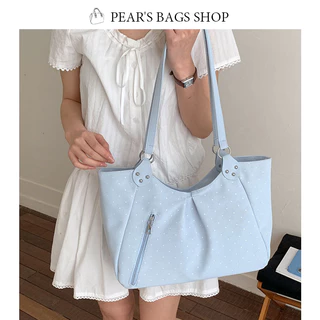 Pearsbags กระเป๋าสะพายไหล่ ใบใหญ่ กันน้ำ สไตล์เกาหลี เป็นที่นิยมมาก แฟชั่น มีให้เลือก 4 สี