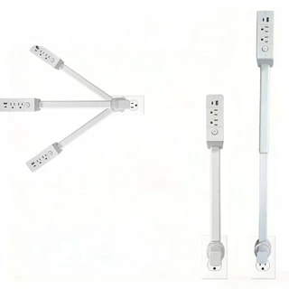 【COD】เต้ารับไฟฟ้า/รางปลั๊กพ่วง พร้อมช่อง USB A และ Type-C ปลั๊กหมุนได้ และซ็อกเก็ตชาร์จอุปกรณ์ประเภท