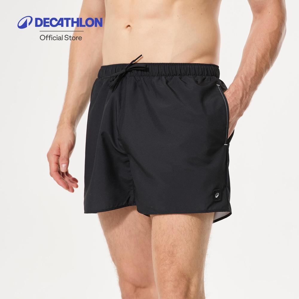 Decathlon Men’S Boardshorts Surf 100 Short 15" Hendaia Pockets กางเกงชายหาดใส่โต้คลื่นผู้ชาย รุ่น 100 Hendaia - Black