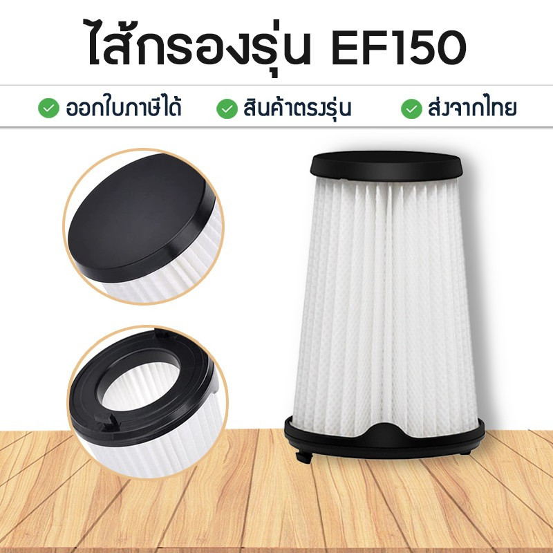 ไส้กรองเครื่องดูดฝุ่น Electrolux EF150 สำหรับรุ่น ZZB3311 ZB3314AK ZB3414AK ZB3323B ZB3324BP ZB3323B