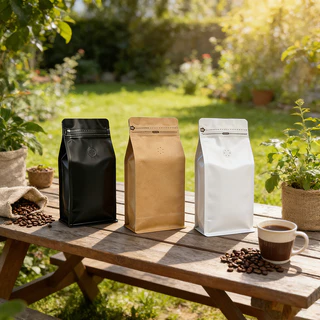(แพคละ 50ใบ)ถุงกาแฟมีวาล์ว coffee bag packer ถุงฟอยด์ ทรงสูงสำหรับแพ็คเมล็ดกาแฟ มีวาวล์ระบายก๊าซ 250, 500 กรัม 1 กก
