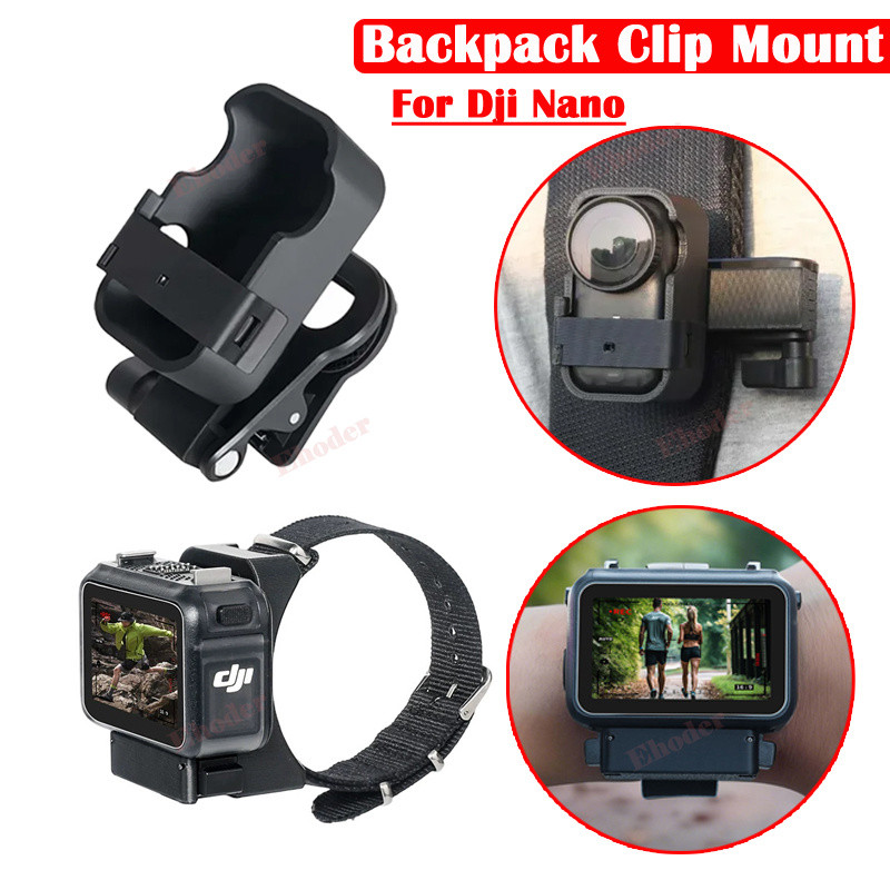 สําหรับ DJI Osmo Nano ฝาครอบกล้อง 360 หมุน Quick-Release กระเป๋าเป้สะพายหลังคลิปสําหรับ DJI OsmoNano สายรัดข้อมือ Anti-Drop กีฬา Travel กล้องอุปกรณ์เสริม