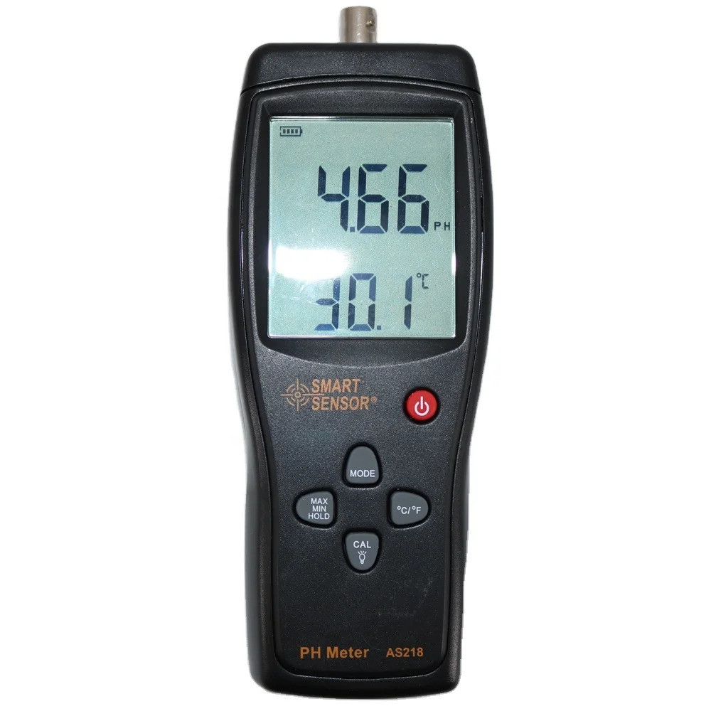 Standardized AS218 Digital Digital PH Meter 0.00 ~ 14.00pH เครื่องทดสอบ pH ของดิน
