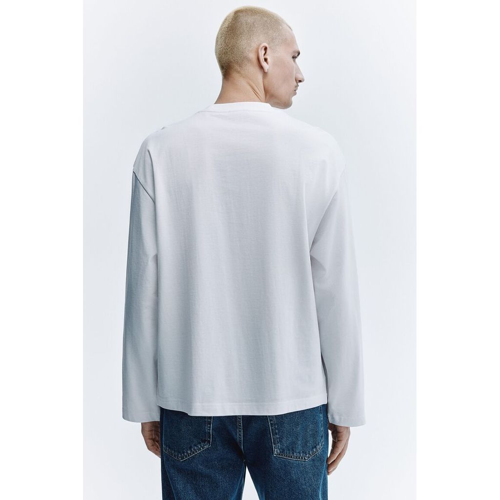 H&M(เอชแอนด์เอ็ม) เสื้อเจอร์ซีย์แขนยาวทรงโอเวอร์ไซส์ ผู้ชาย 1320297_2