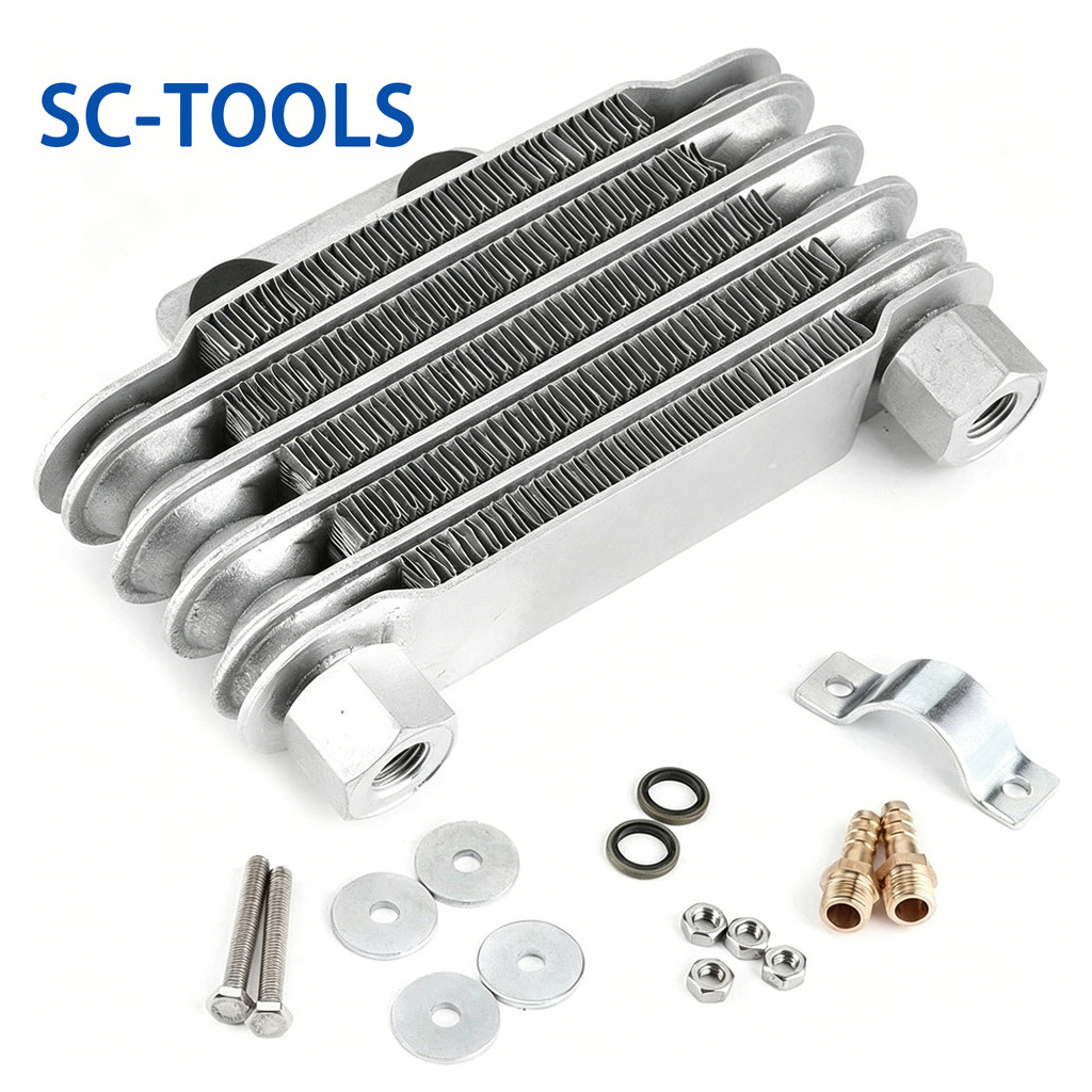 SC ออยล์คูลเลอร์ 5 แถว อลูมิเนียม 65ml มอเตอร์ไซค์ 100-250CC Dirt Bike