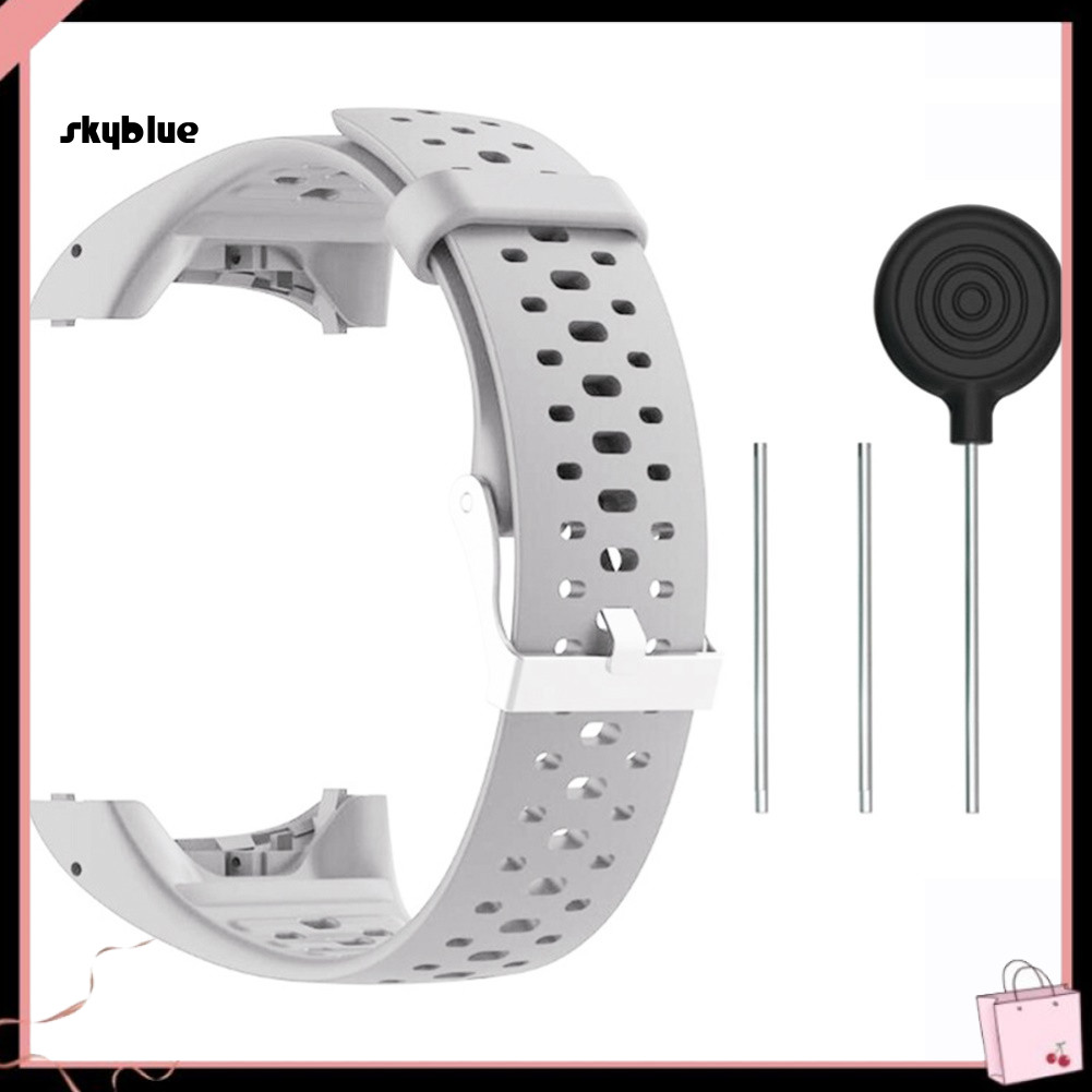 [Sy] เปลี่ยนสายนาฬิกาซิลิโคนสายรัดข้อมือสําหรับ Polar M430 M400 นาฬิกาวิ่ง