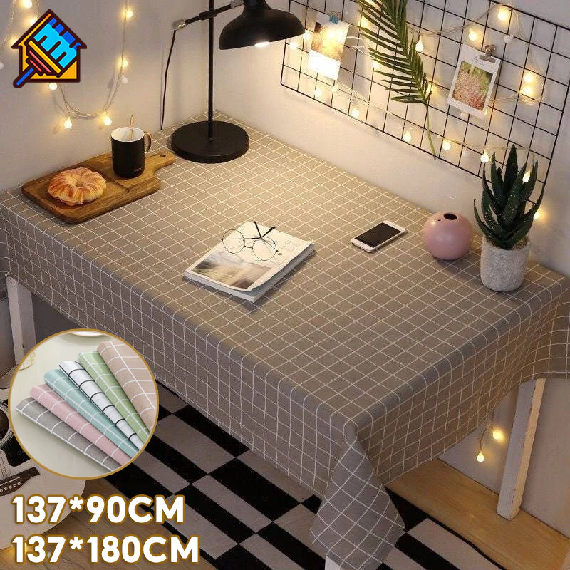 ผ้าปูโต๊ะ PEVA กันน้ำน้ำมันคราบ ทำความสะอาดง่าย 2ขนาด137x90-180cm แข็งแรงทนทานลายสวยงาม