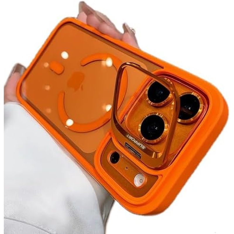 สําหรับ iPhone 17 Pro Max เคสแม่เหล็กพร้อมขาตั้ง, [เข้ากันได้กับ MagSafe] ในตัว Stash Stand Clear กั