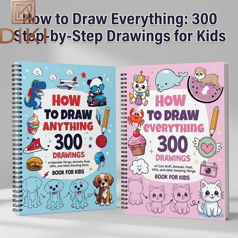 หนังสือสอนวาดรูป วิธีวาดหนังสือ ทั้ง300ชนิด หน้า50ใบ การ์ตูนน่ารัก กราฟฟิตี้ ภาพวาด หนังสือศิลปะ