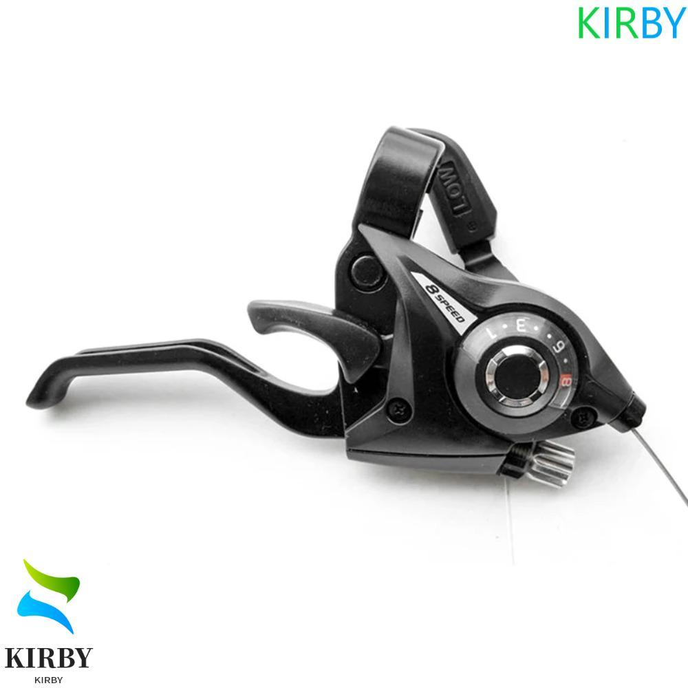 KIRBY Shifter Levers, 3x7 21 ความเร็ว 3x8 24 ความเร็ว 21 ความเร็วจักรยาน Shifter, Thumb Gear SHIFT LEVER ชุดคลัทช์เบรคสีดําคันเกียร์จักรยานเสือภูเขา Shifter จักรยาน
