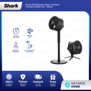 Shark FlexBreeze Indoor Outdoor Transformable Fan - Black
