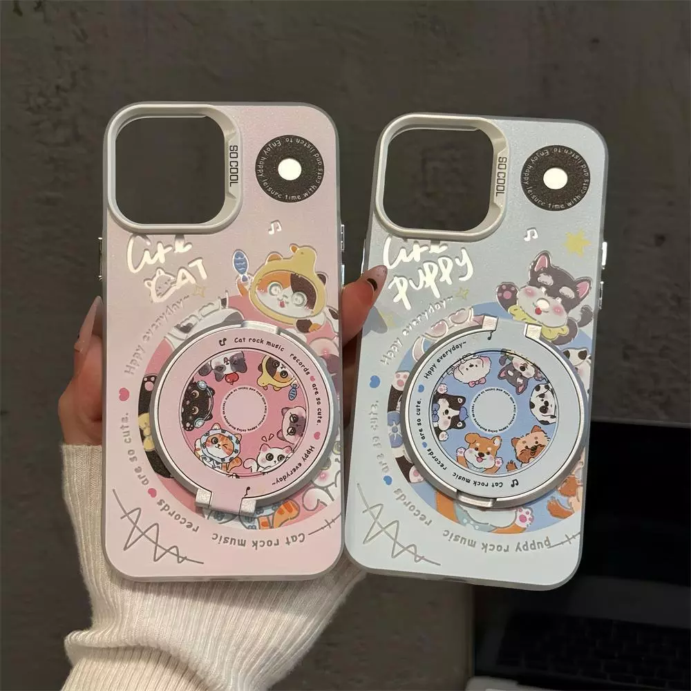 น่ารักลูกสุนัข 360 เปิดสําหรับ Xiaomi 17T 15T 17 Pro max 14T 13T 12T Pro 15 14 13 12 12S Ultra 10S 10 11 Lite 5G NE กระจกขาตั้งปลอก