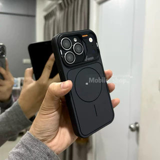 เคสทึบสีด้านชาร์จได้ Magnetic ดีไซน์เก๋ๆ กันกระแทก เคสไอโฟน สำหรับ iPhone 11-17Promax