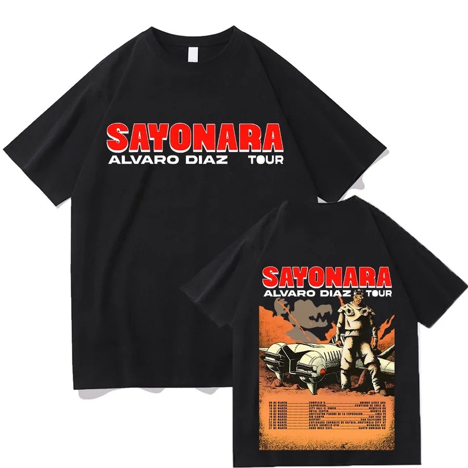[มีสินค้า] เสื้อยืด Alvaro Diaz Sayonara Tour เสื้อยืด Alvaro Diaz สีชมพูใหม่ ผ้าฝ้ายแท้