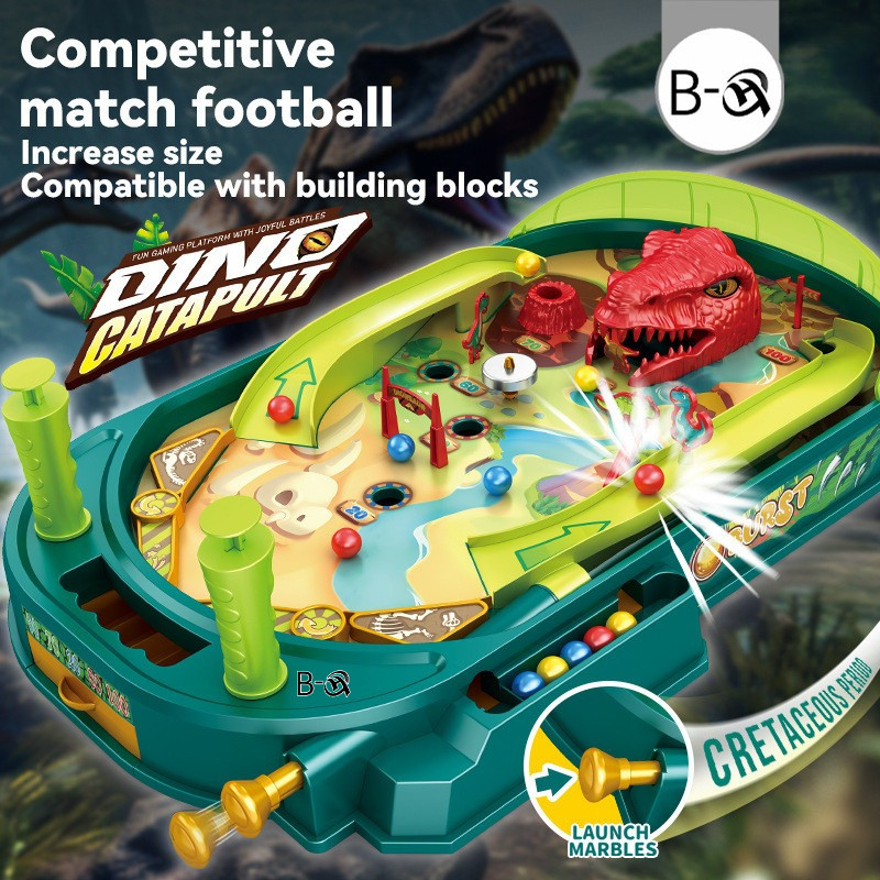 BHQ Pinball Disc Pinball ไดโนเสาร์ เกม Pinball ตาราง เกมคอนโซลแบบโต้ตอบ เกมยิง Double Battle