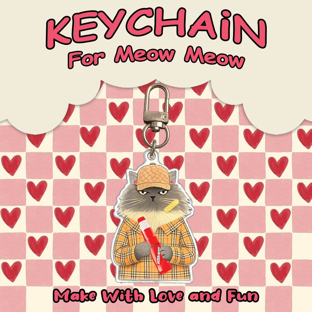 JetJet Cat KeyChain - KeyChain JetJet Cat - ของขวัญสําหรับเพื่อนและคนรัก - เครื่องเขียน 19