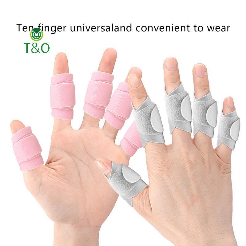 T&O Finger Splint ปรับ Finger Brace สําหรับนิ้วมือ Straightening Corrector โรคข้ออักเสบบรรเทาอาการปวด