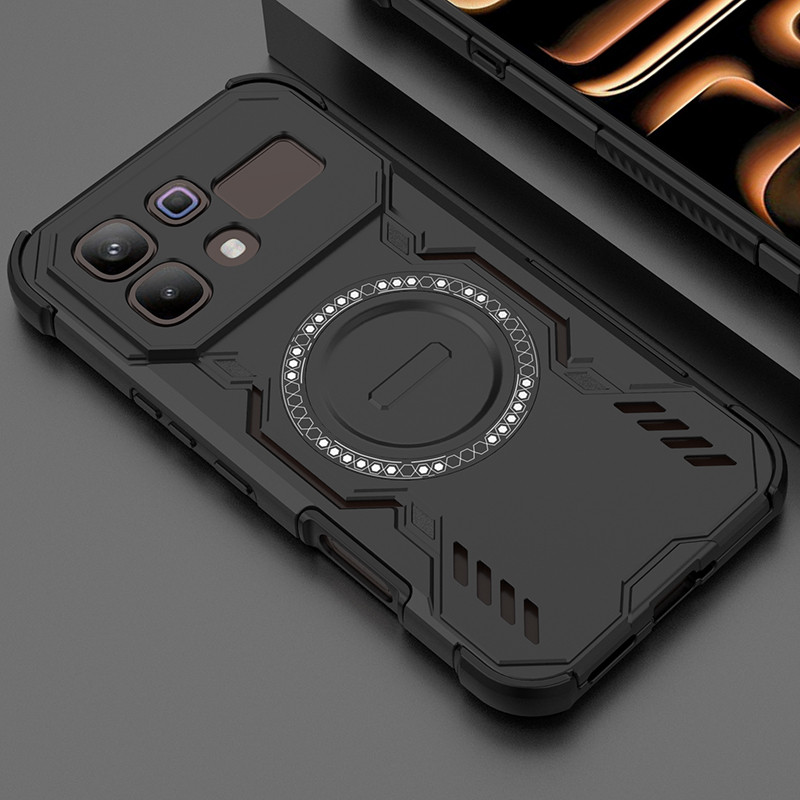 เคสโทรศัพท์แม่เหล็กกันกระแทก สำหรับ Infinix Note 60 Pro 5G ป้องกันการตกระดับทหาร ระบายความร้อน กันรอยขัด รองรับการชาร์จไร้สาย