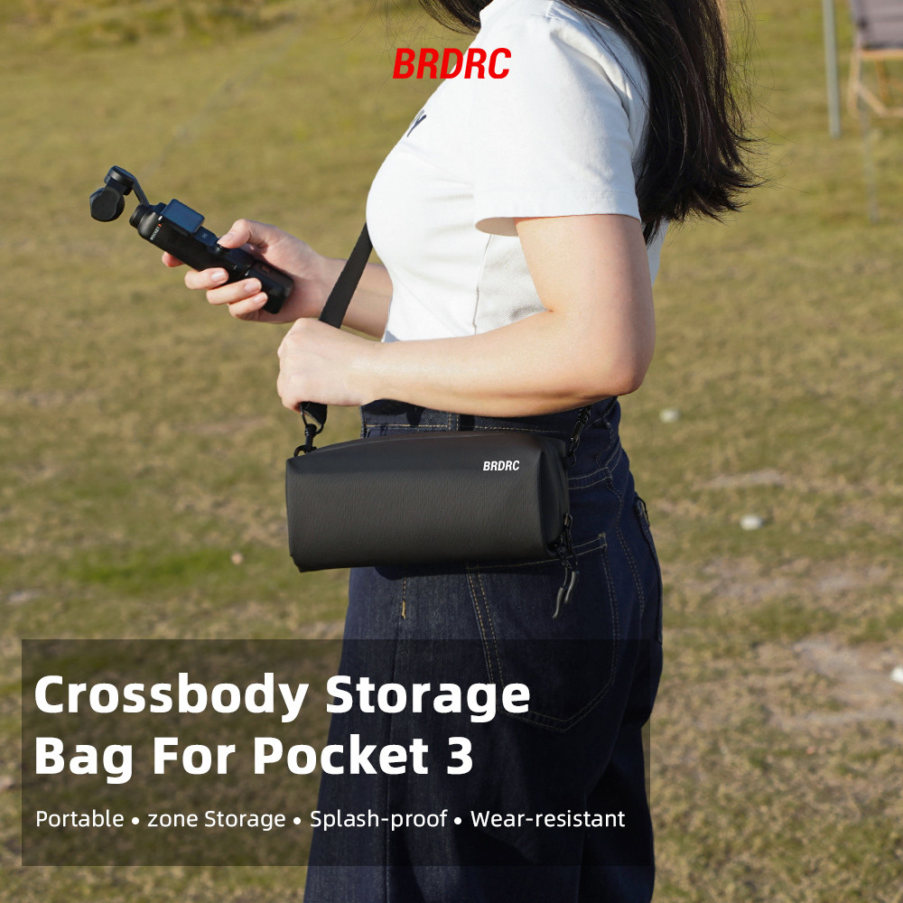 For DJI OSMO Pocket 4/3 กระเป๋าถือป้องกันกระเป๋าเก็บกระเป๋าไหล่เดียวกระเป๋าสะพายข้างกระเป๋าโฮสต์อุปกรณ์เสริม