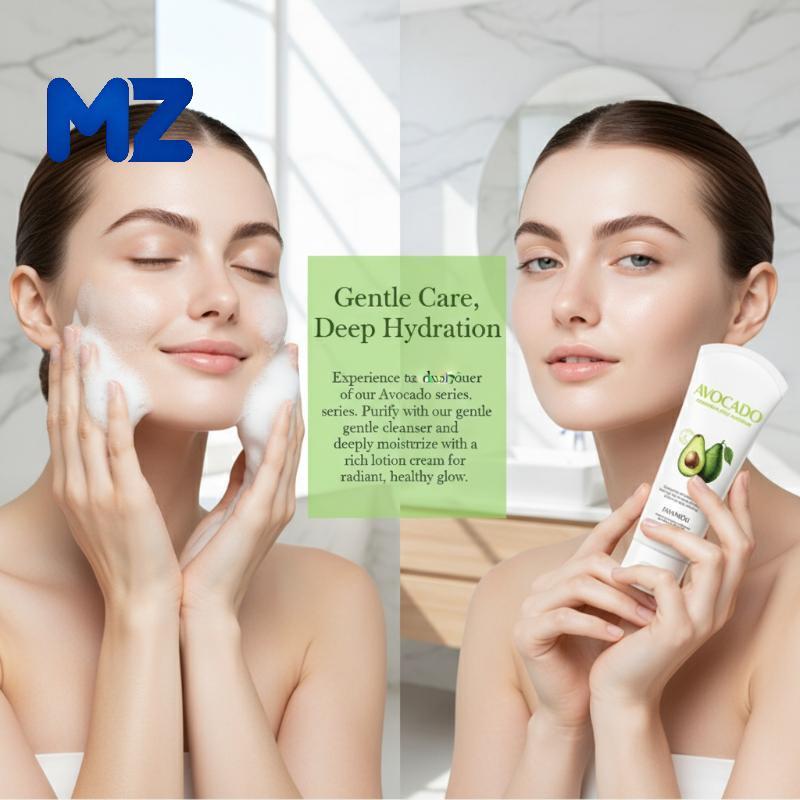 [MZ] Avocado Facial Soap Cleanser 150ml สารต้านอนุมูลอิสระให้ความชุ่มชื้นสําหรับการดูแลผิวที่เดินทาง