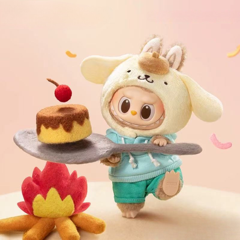 POPMART popmart LabubuThe Monsters Sanrio Family Series จี้ไวนิล ของขวัญสาวน่ารัก Y4T1