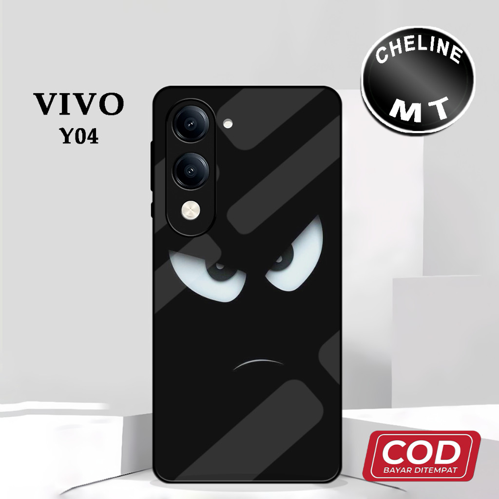 (DD 7) Glossy Softcase สําหรับ vivo Y04 Y04S ล่าสุด Anime Motif Simple Abstract Gamers น่ารักซิลิโคน