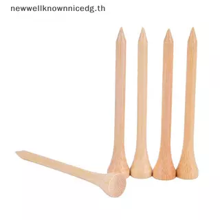 Newwellknownnicedg 100 ชิ้น/เซ็ต Tees กอล์ฟไม้ไผ่ Tee Golf Balls Holder 4 ขนาด Stronger กว่าไม้ Tees CCD