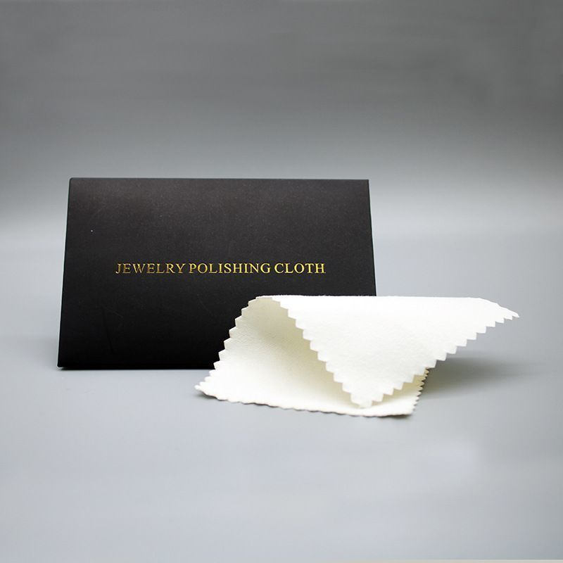 7 * 10 Black Gold-Painted Shell Silver-Polishing Cloth บรรจุแยกทอง Silver Wiping Cloth 5.30