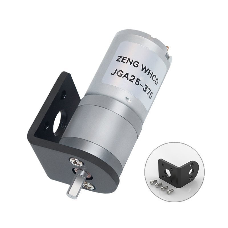 JGA25-370 เกียร์มอเตอร์ 6V12V24V370 DC เกียร์มอเตอร์มอเตอร์ Micro DC เกียร์มอเตอร์ D74N