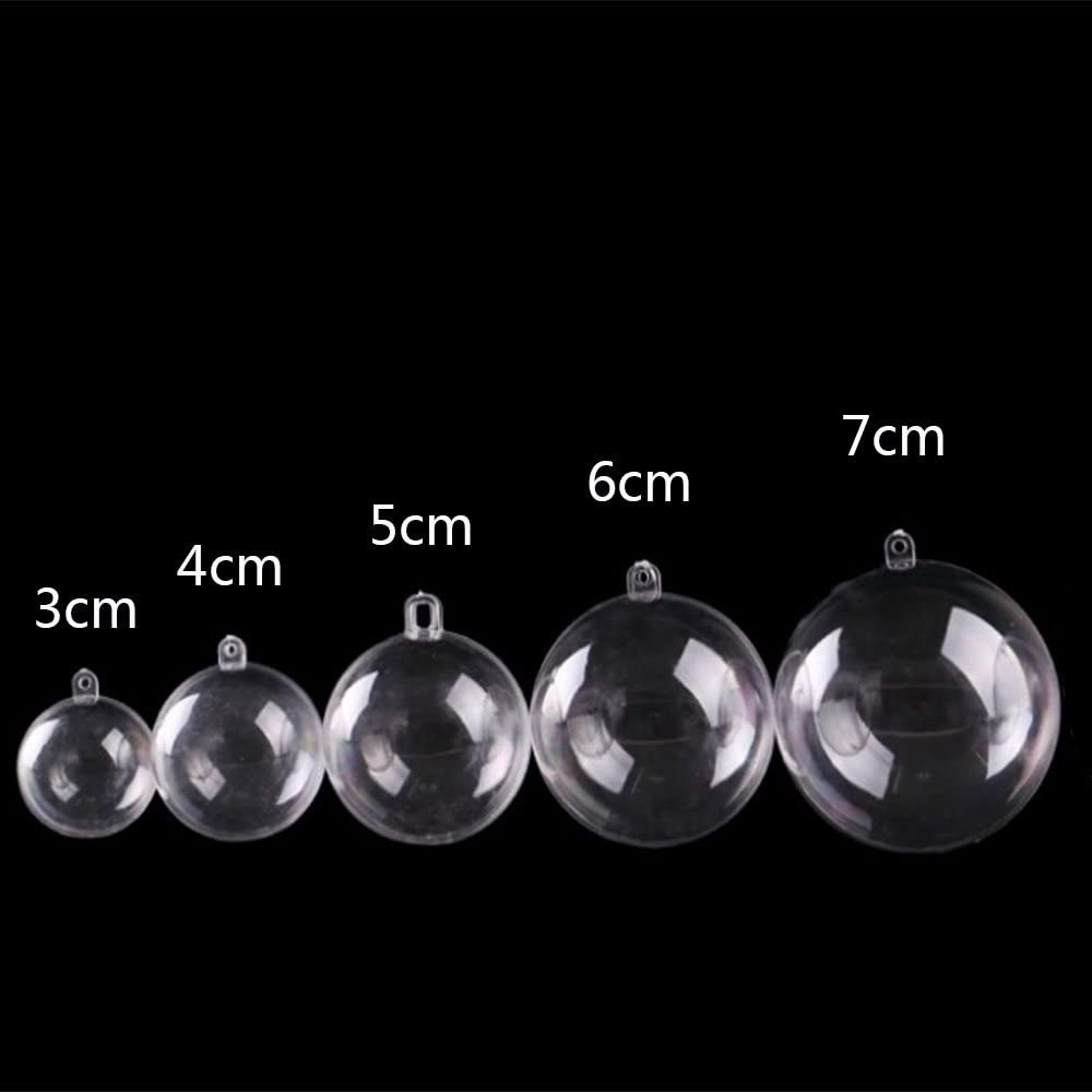 สไตล์ใหม่โปร่งใสสูงเปิดและปิด Ball 2-25 ซม.เทศกาลอุปกรณ์ตกแต่ง Ball PS งานแต่งงานกล่องขนม Ball Chris