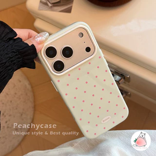 Simple Polka Dot Candy Color Mobile Case เข้ากันได้กับ iPhone 17 16 15 14 13 Pro Max 16promax Big Hole Dirt Resistance ฝาหลังปลอก TPU