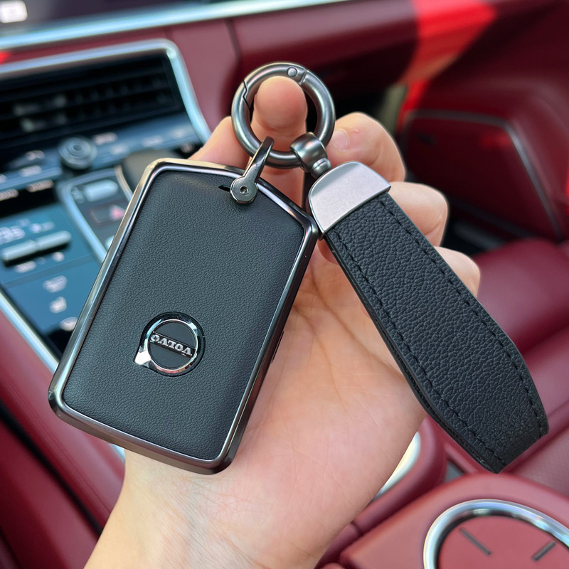 เหมาะสําหรับ Volvo 2025 xc60 xc90 s90 s60 V40 xc40 กระเป๋าใส่กุญแจหนังแท้แบบรวมทุกอย่าง