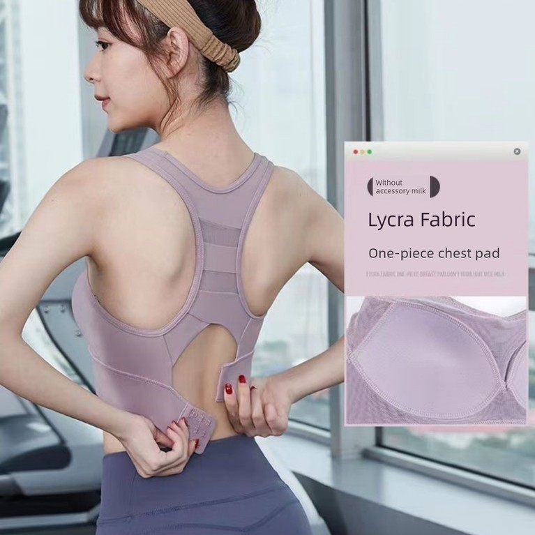 sport bar ผู้หญิง sport bra เสื้อกั๊กโยคะสำหรับวิ่ง พร้อมชุดชั้นในกีฬารูปแบบใหม่