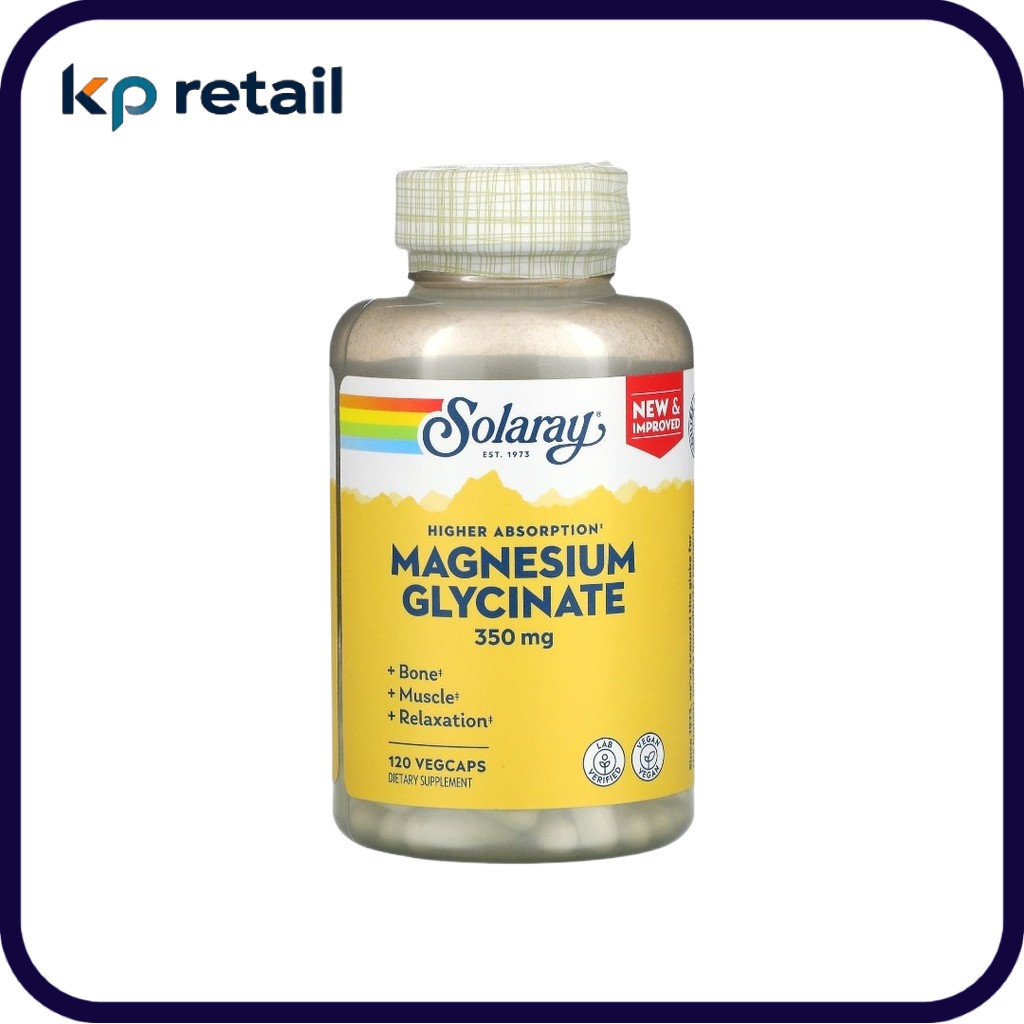 🚀 Solaray, High Absorption Magnesium Glycinate, 350 mg, 120 VegCaps