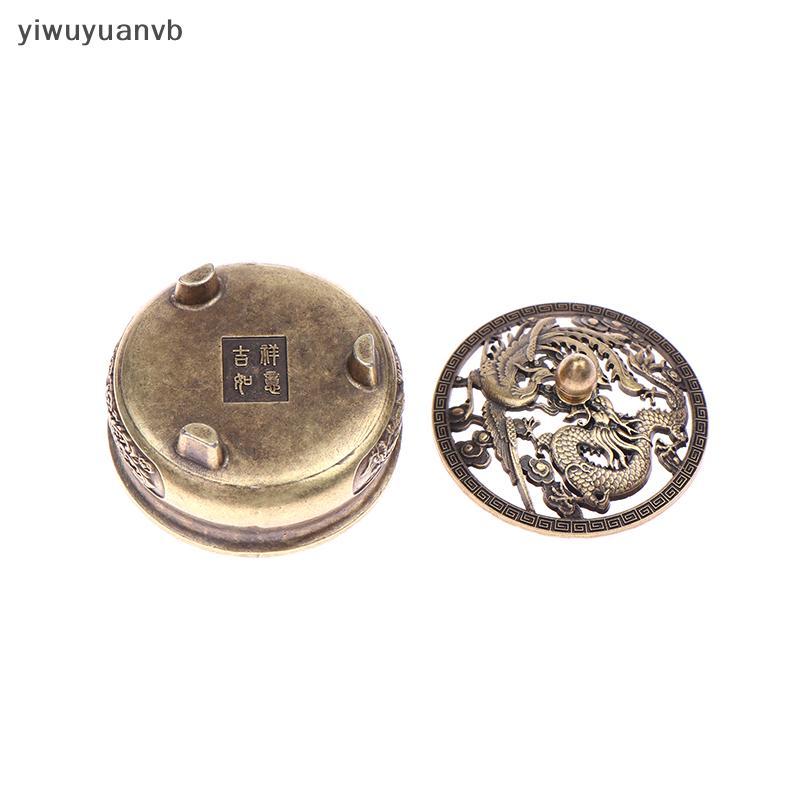 Yiwuyuanvb] โลหะผสมโบราณเตาน้ํามันหอมระเหยสามขา DIY ในครัวเรือนในร่มกระทะธูปลวดกระถางธูปพิธีชงชาตกแต่งใหม่