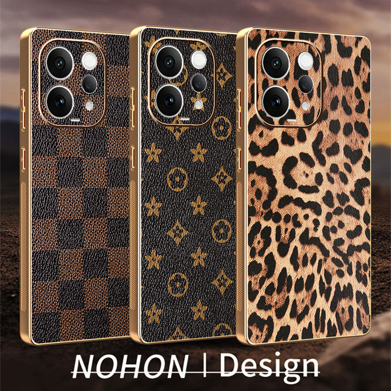 หรูหราหนังเคสโทรศัพท์สําหรับ vivo V70 FE V60 Lite Y05 Y31d Y21d Y11d Y31 Y21 5G 4G Case กันกระแทกชุบฝาหลังขอบชุบขอบชุบ