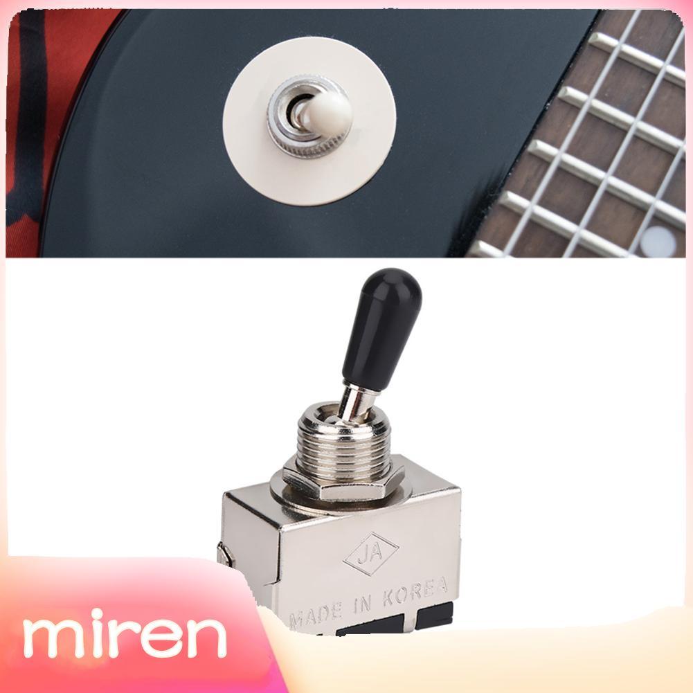 miren-th สวิตช์กีต้าร์ 3 ทาง Enclosed Toggle Pickup Selector สำหรับชิ้นส่วนทดแทน