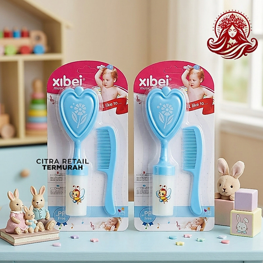 Music Comb ชุดหวีและแปรงเด็กพร้อม Rattle / Sound Comb Art Xibei 061